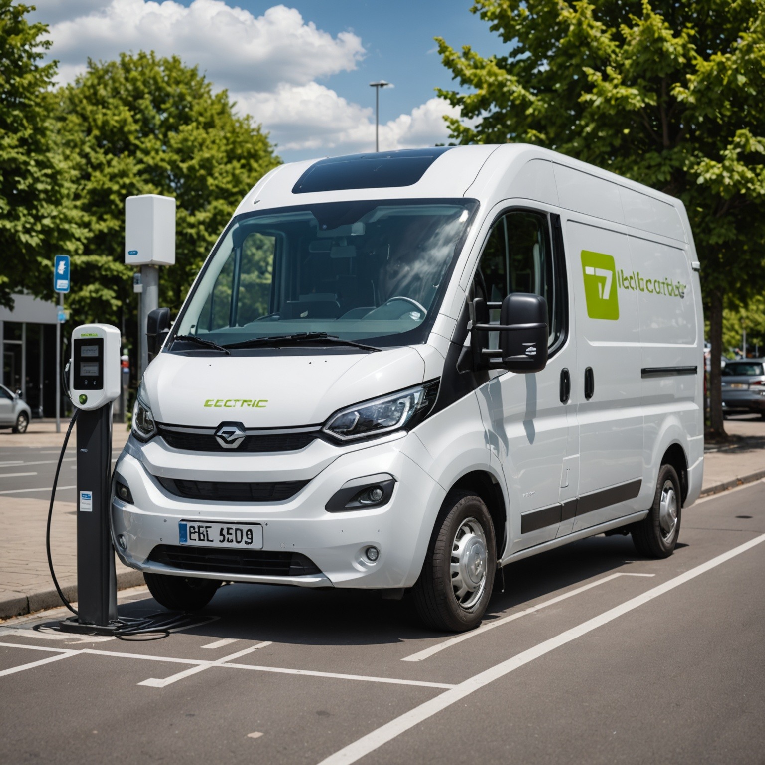 Electric commercial vehicle charging