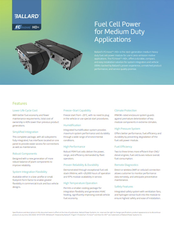 FCmove-HD+ spec sheet